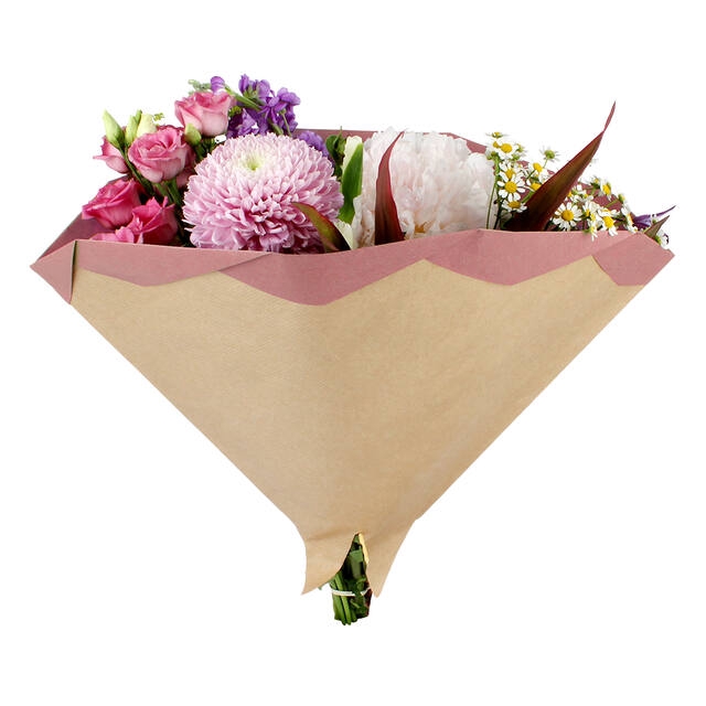 <h4>Hoes 35x35cm Angelo 70gr br kraft Foldio roze 250/doos</h4>