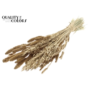 Dried Flower mix bunch Antique Gold