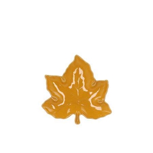 Leaf Maple Plate Yellow 11x11x3cm Nm