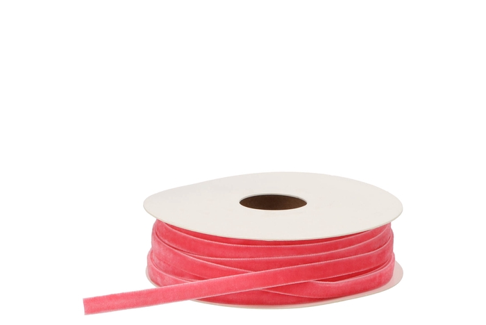 Ribbon Velvety 11 Pink 20mx6mm