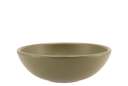 <h4>Vinci Army Green Bowl Low 20x7cm</h4>