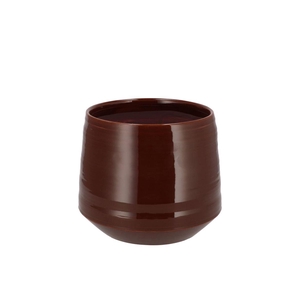 Micco Dark Brown Pot 12x12x11cm