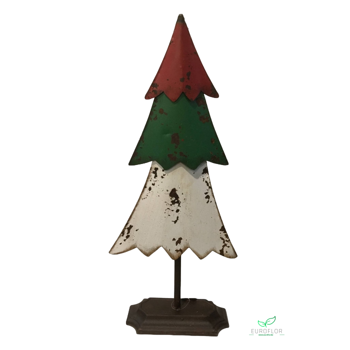 <h4>XMAS TREE RED-GREEN-WHITE 57CM OASIS-DECO *opruiming*</h4>
