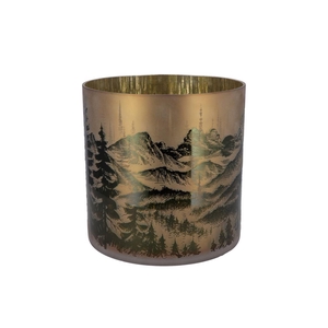 Ruby Gold T-light Mountain Tree 20x20cm