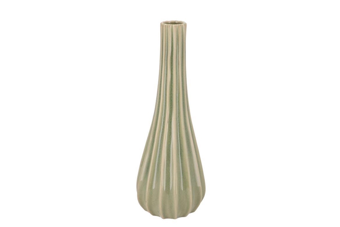 <h4>Gia Green Stripe Bottle 14x14x36cm</h4>