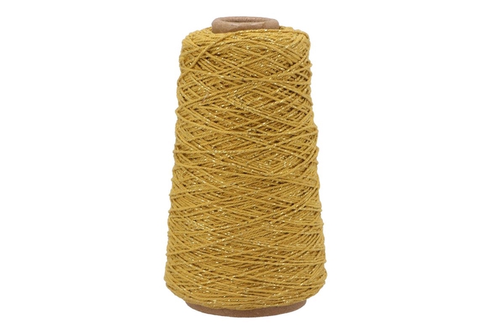 <h4>Ribbon Flax Cord Jute Yellow/gold 2mmx300mtr Nm</h4>