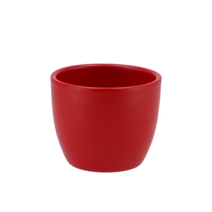 Ceramic Pot Red Matt 10cm