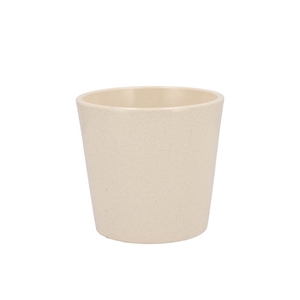 Ceramic Orchid Pot Beige Stone 13,5cm