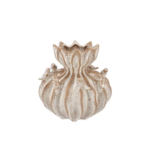 Bird Vase White Sand Structure 22x22x21cm