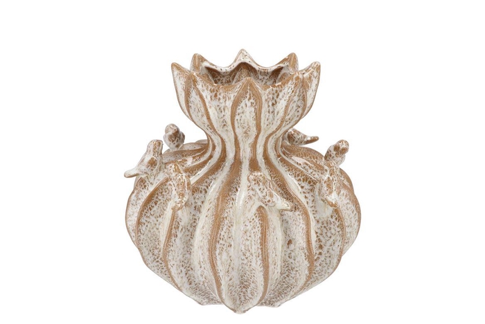 <h4>Bird Vase White Sand Structure 22x22x21cm</h4>