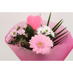 Boeket 5-7 Tak Roze Valentijn