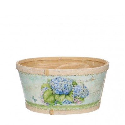 <h4>Wood Hydrangea tray 22*18*11cm</h4>