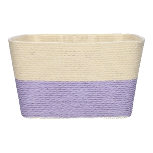 DF06-720225500 - Basket Riley1 Duo 18.5x18.5x10 cream/lavender