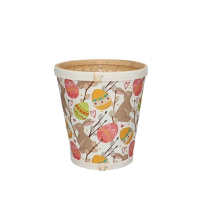 Easter Wood Easter pot d13*14cm