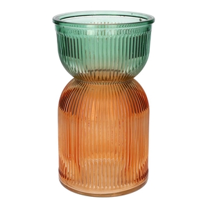 Vase Same duo d12xh21 hemlock/peach