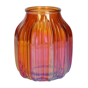 Vase Suko d8.5/13.8xh16 orange pear