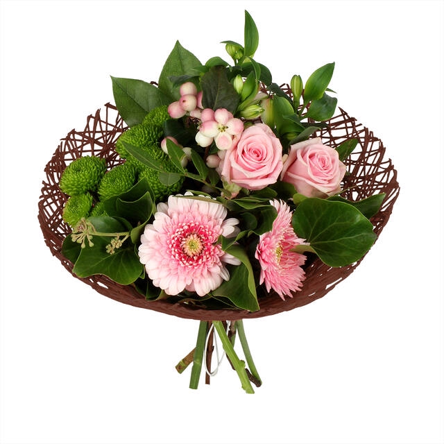 <h4>Bouquet holder Twist Ø20cm brown 10pce/bundle</h4>