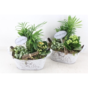 arr2 TD - Zink ovaal easter - geel/wit