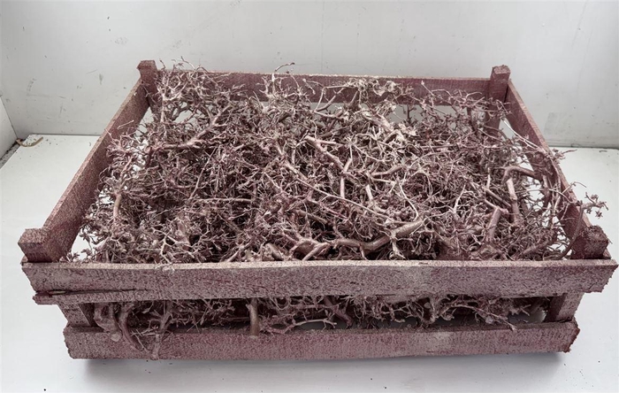 <h4>Bonsai Wood Metallic Pink P Crate</h4>