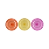 Dayah Orange Mix Glass Plate 23x2cm Ass P/1