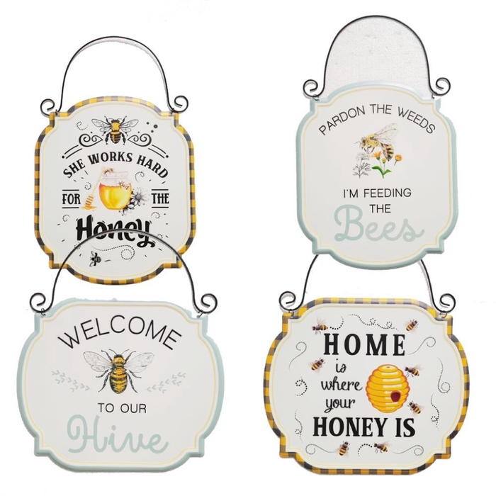 <h4>Wall Hanger Metal Bees Mix/4 3</h4>