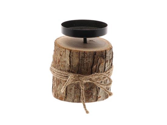 Candleholder Log H13D10