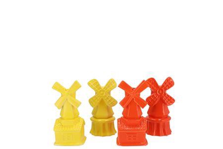 <h4>Holland Yellow/orange Vase Mill Ass 6x6x13cmv</h4>
