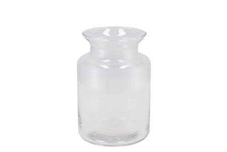 <h4>Glass Milk Bottle Vase Heavy 14x20cm</h4>