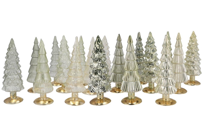 <h4>Twinkle Nordic Green Mix Glass Tree Shiny Ass 10x35cm</h4>