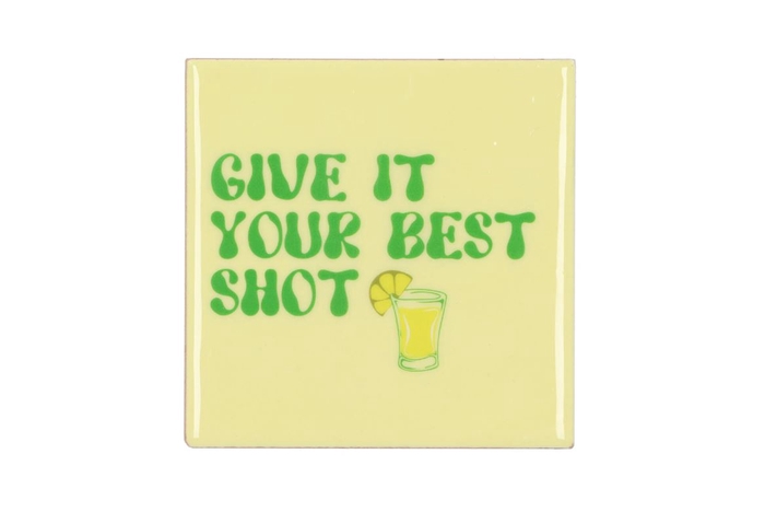 <h4>Tile Give It Your Best Shot Beige 10x10x1cm</h4>