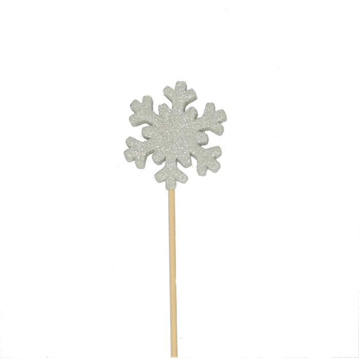 <h4>Christmas sticks 50cm Snowflake 8cm</h4>