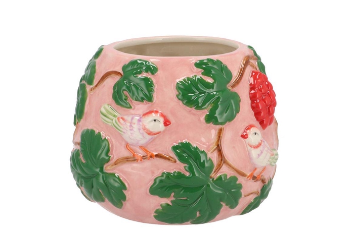 <h4>Chloe Summer Pink Vase Bol 21x21x16cm Nm</h4>