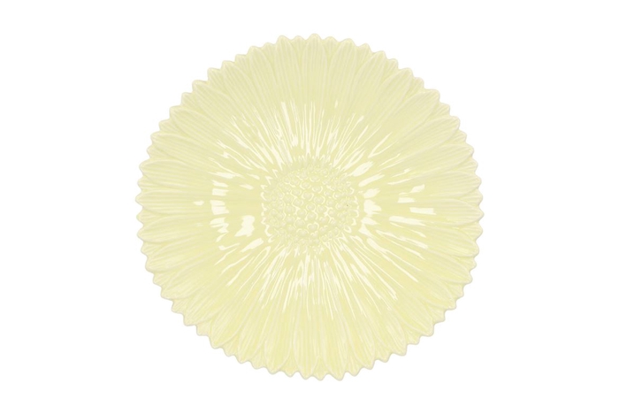 <h4>Bloom Daisy Plate Yellow 24x24x4cm</h4>