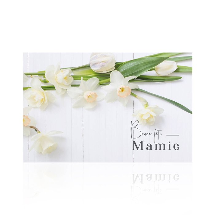 Bonne fête Mamie 1109 565 F 7 x 10 cm emballé par 10 ex. Carte double