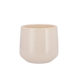 Ceramic Beige Stone Pot Orchid Berlin 14x13,5cm