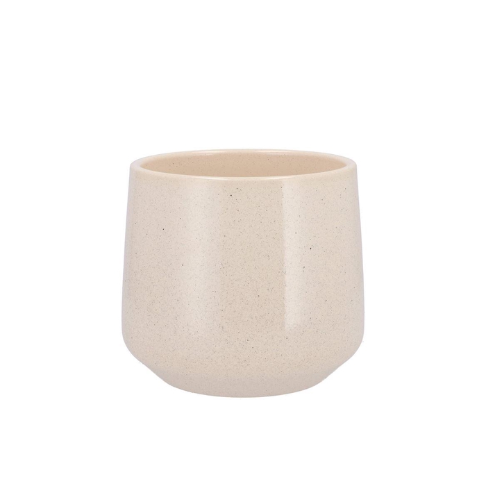 <h4>Ceramic Beige Stone Pot Orchid Berlin 14x13,5cm</h4>