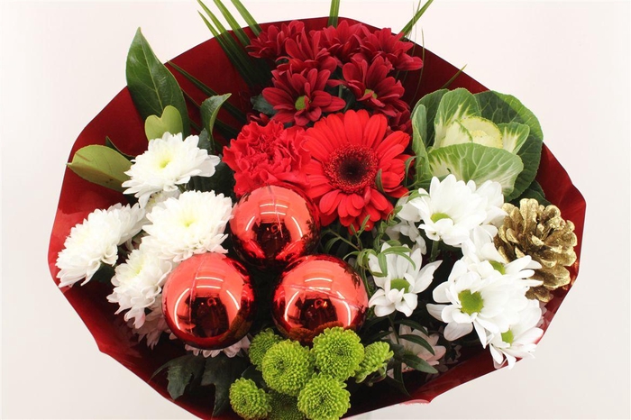 <h4>Boeket 15 Tak Kerst Rood</h4>