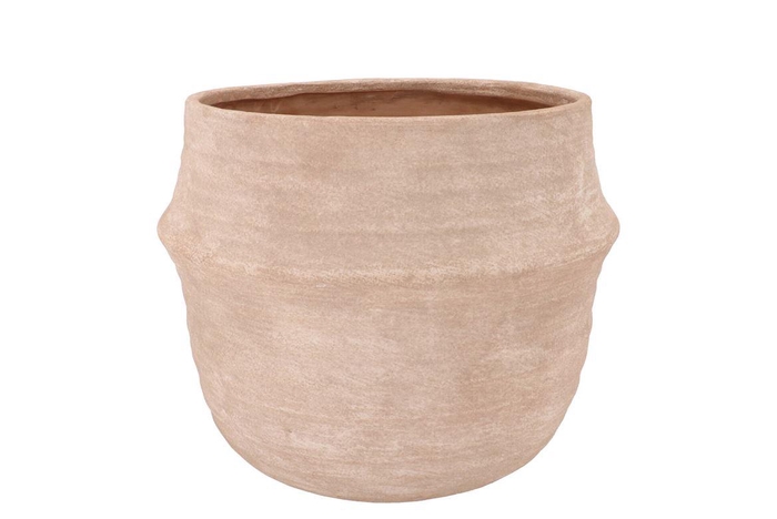 <h4>Lisboa Cream Pot Edge 24x24x23cm</h4>