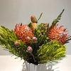 2 pincushion  flower bouquet