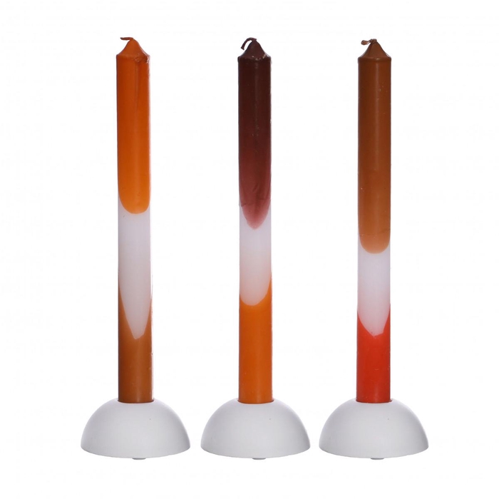 <h4>Kaars Dip dye d2.2*24cm x3</h4>