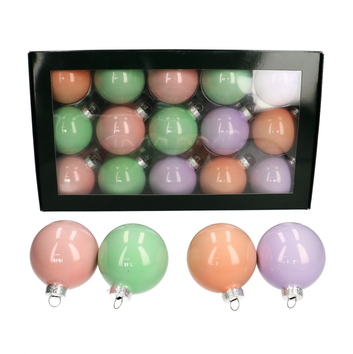 Christmas bauble Ball  60mm pearl x30