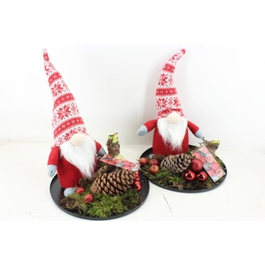 arr4 Amaryllis MB - Gnome rood op black plate