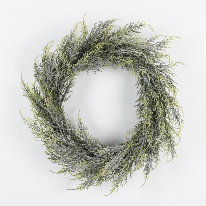 AF Wreath Conifer D46cm Frost