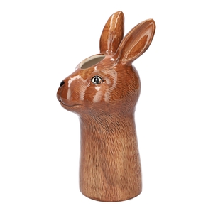 DF00-666311200 - Vase Rabbit 10.5x10.5x20 brown