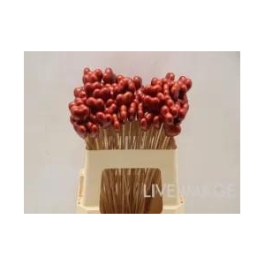 DECO stick heart red shining
