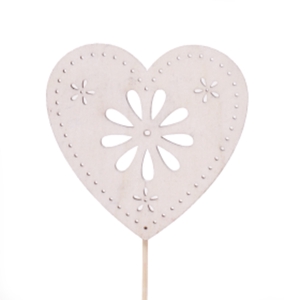 Liefde 50cm Hart hout  8cm