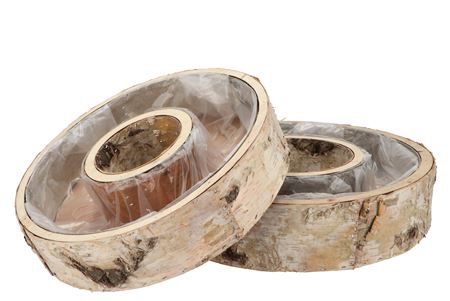 <h4>Nature Birch Planter Round S/2 30&35cm</h4>
