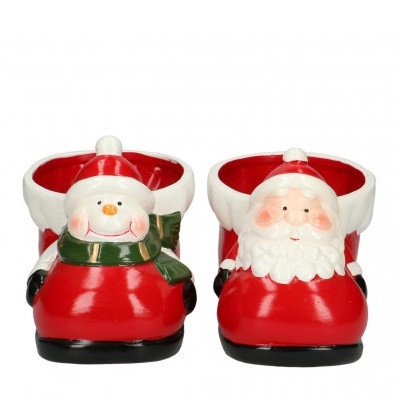 <h4>Kerst Keramiek schoen d18/10.5*9cm</h4>
