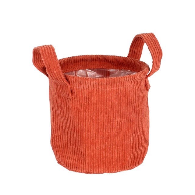 <h4>Pot Ribby stof Ø12,5xH12,5cm oranje</h4>