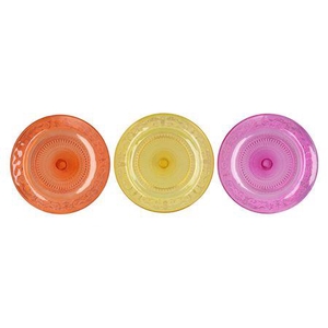 Dayah Orange Mix Glass Plate 32,5x2,5cm Ass P/1 Nm